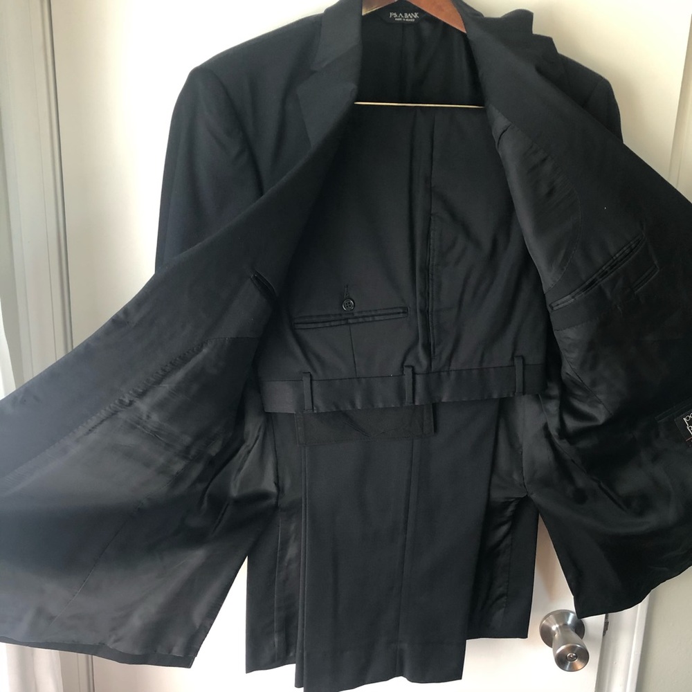 Jos. A. Bank 2 Piece Black Suit
